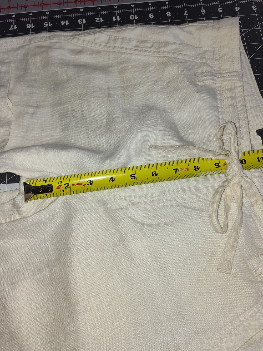 Apt. 9 Men's Light Cream Linen Chinos - Picture 5 of 8